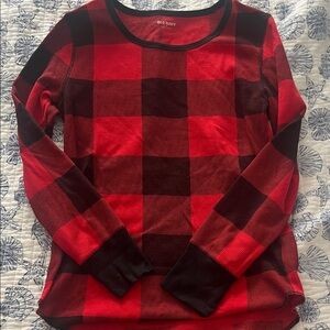 Old Navy Red and Black Checkered Long Sleeve Shirt